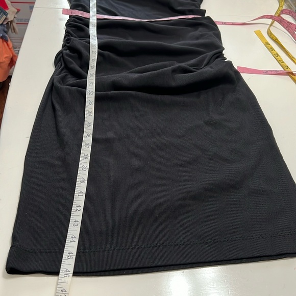 Michael Stars Wren Ruched Side Racer Back Ribbed MIDI Dress Size XL NWT - Picture 8 of 14